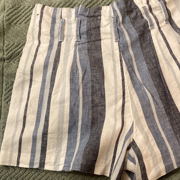 Abercrombie & Fitch stripes high waist Mom Shorts large - Picture 5 of 8